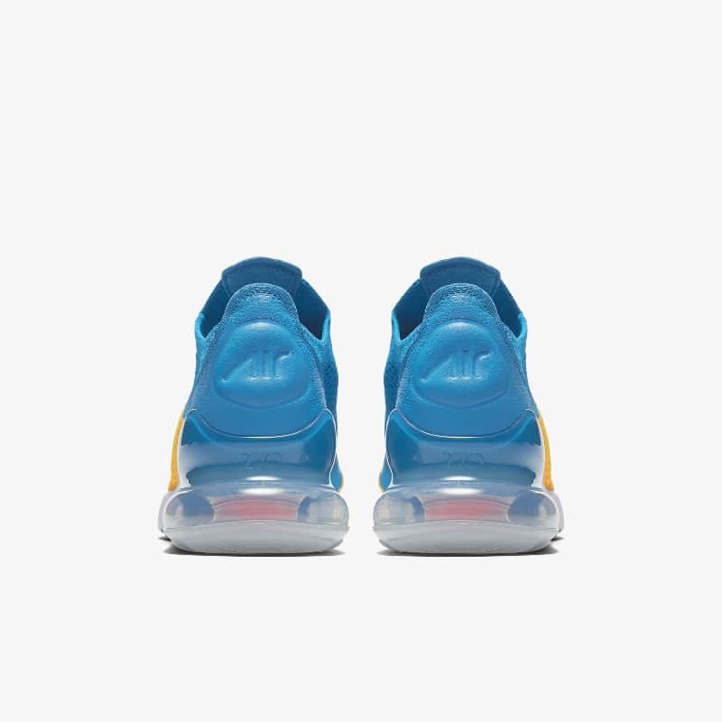 Nike Air Max 270 Flyknit Yellow Blue AO1023 800 Grailify